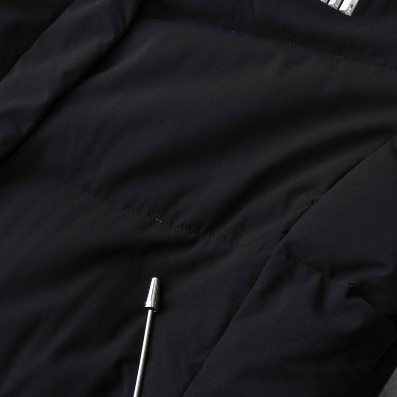 ザ ノースフェイス ドライベント ロゴ ロング丈 ダウンジャケット ダウンコート ブラック