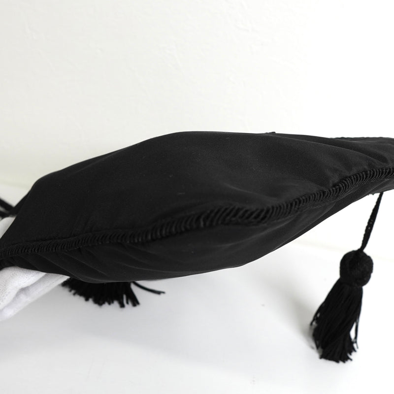 プラダ テスート ポコノ ナイロン ビーズ タッセル ミニ ショルダーバッグ ポシェット ブラック