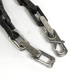 ルイ ヴィトン モノグラム チェーン ブレスレット シルバー / ブラック M00687