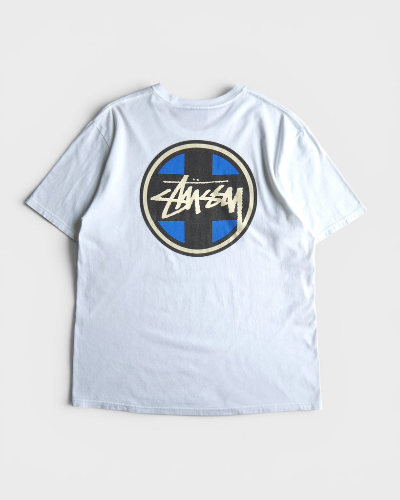 Cross Dot T-Shirt ステューシー Tシャツ ホワイト L メンズ