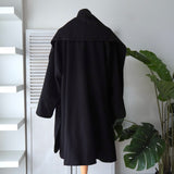 バーバリー アルパカ混紡 ガウンコート ブラック レディース