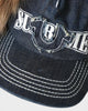 Earflap 5-Panel Dirty Indigo シュプリーム × トゥルーレリジョン ファー キャップ インディゴブルー