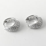 トムウッド Ice Huggies Pave フープ ピアス シルバー 925 未使用品