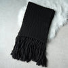 サンローラン パリ ニット フリンジ ロングマフラー