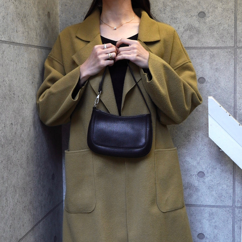 ロエベ ロゴ レザー ミニバッグ アクセサリーポーチ ブラック