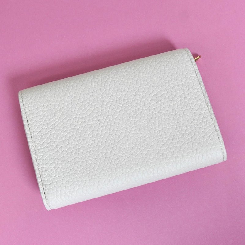 ルイ ヴィトン ポルトフォイユ カプシーヌ コンパクト クオーツ 三つ折り財布 ホワイト M11363