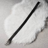 ディーゼル ロゴ レザー ベルト 80 / 32 ブラック / シルバー