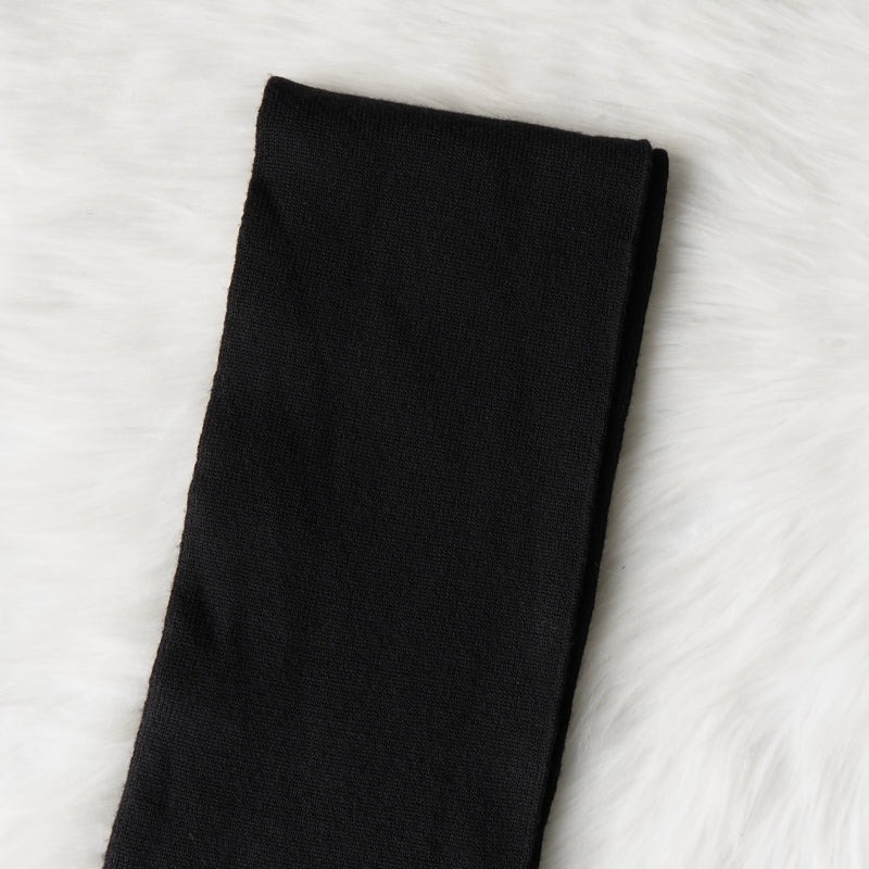 サンローラン ハート ウール マフラー ブラック