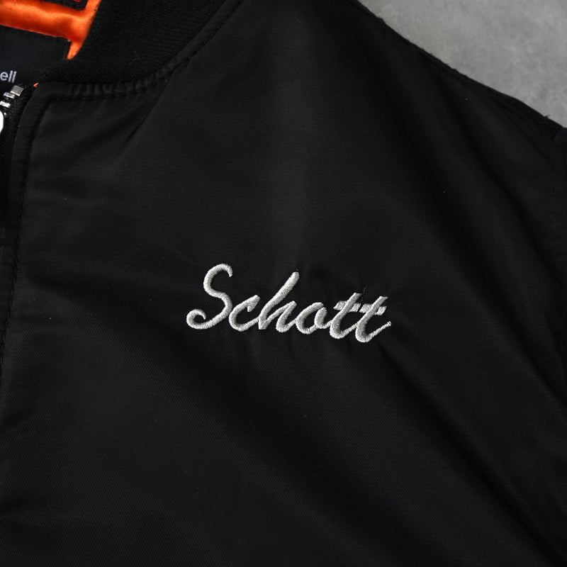 Schott × ANDERSSON BELL ショット × アンダースンベル 中綿 スカジャン MA-1 ボンバージャケット ブラック
