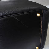 Dunhill Leather 2-Way Boston Bag in Black