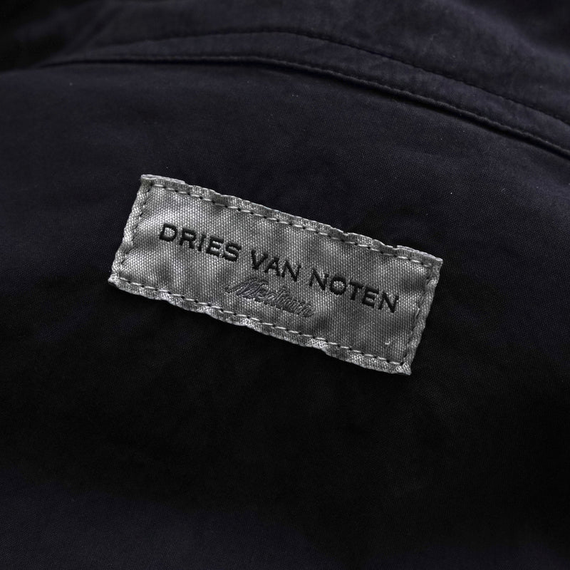 ドリス ヴァン ノッテン コットン / ナイロン 長袖シャツ ブラック