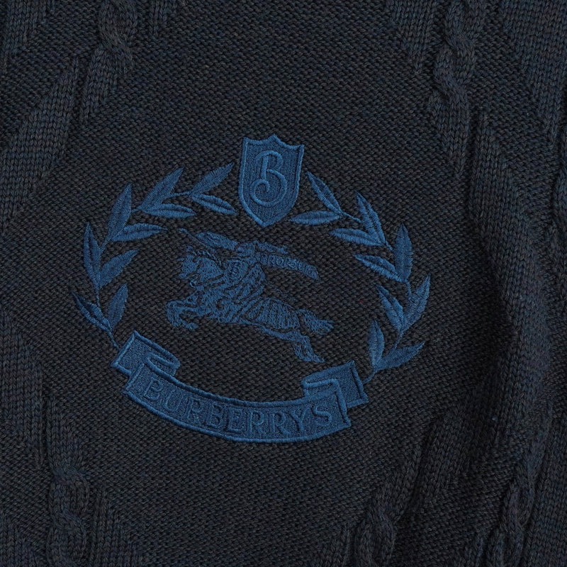 バーバリー ヴィンテージ ホースロゴ ニット グリーン系