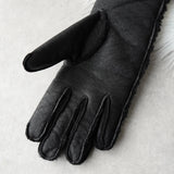 エムエムシックス メゾンマルジェラ ロング レザー 手袋 グローブ ブラック メンズ タグ付き未使用品