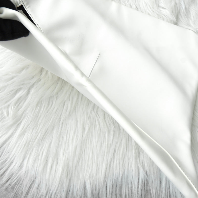 エムエムシックス メゾン マルジェラ ジャパニーズバッグ ミニ レザー ハンドバッグ ホワイト