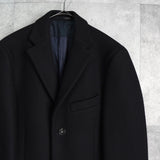 アクネ ストゥディオズ メルトンウール チェスターコート ブラック