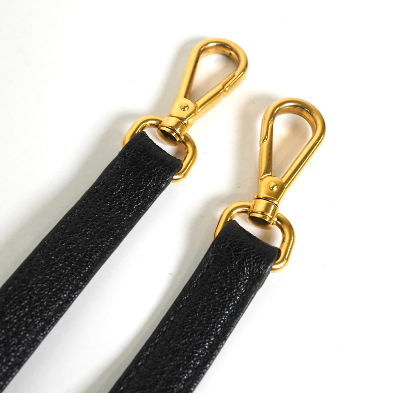 ミュウミュウ マテラッセ デニム / レザー 2way ハンドバッグ ショルダーバッグ ブルー / ブラック