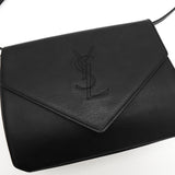 イヴ サンローラン YSLロゴ レザー ショルダーバッグ ブラック