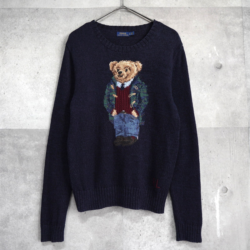 "POLO BEAR" Cotton Sweater