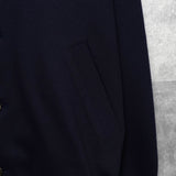 バーバリーヴィンテージ ホースロゴ エンブレム ストライプ柄裏地 ウール ブルゾン ネイビー メンズ