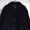 バーバリー ヴィンテージ カシミヤ混紡 ウールコート ブラック