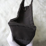 Hermes Foult PM Canvas Handbag Black/Grey