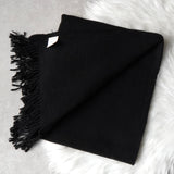 アクネ ストゥディオズ ロゴ ウール ストール マフラー ブラック