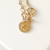 クレージュ ヴィンテージ ロゴ ネックレス GP ゴールド