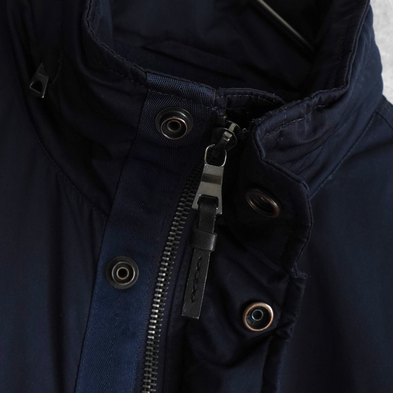 ポロ ラルフローレン ポニーロゴ フリース裏地 中綿 ブルゾン ネイビー