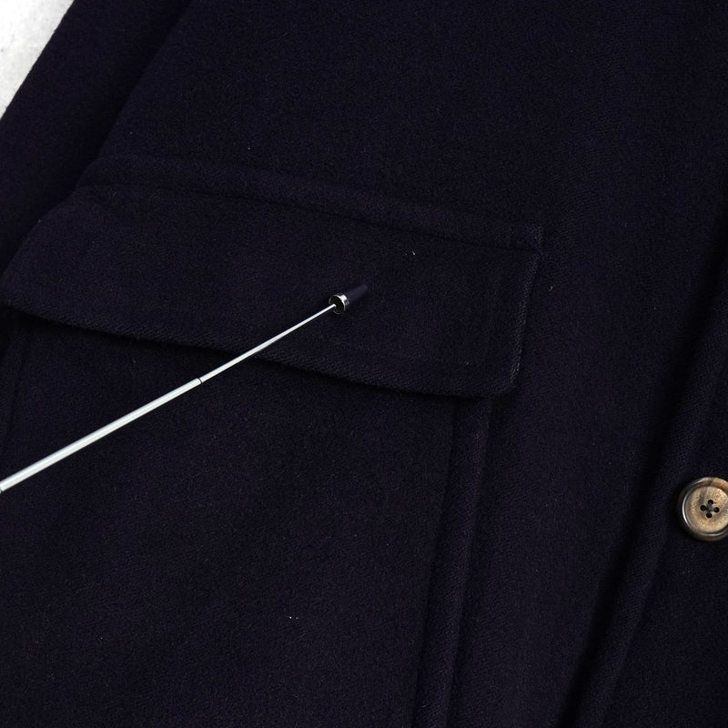 バーバリー ヴィンテージ カシミヤ混紡 ウールコート ブラック
