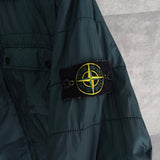 ストーンアイランド コンパスバッジ ガーメントダイ マイクロヤーンコットン 中綿ジャケット ブルー メンズ