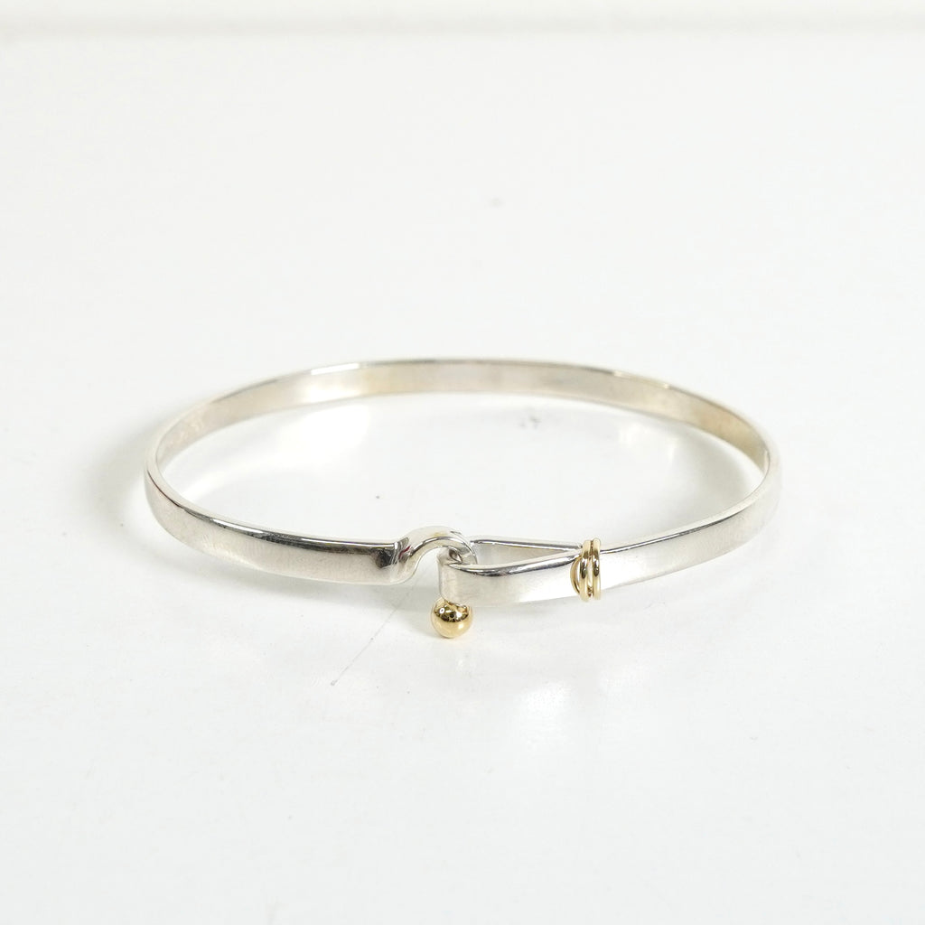 ティファニー フックアンドアイ バングル 925/750 新品磨き済