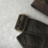 バーバリー 金ボタン ダウンジャケット ダウンコート ブラウン