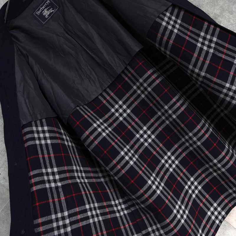 バーバリー ヴィンテージ カシミヤ混紡 ウールコート ブラック