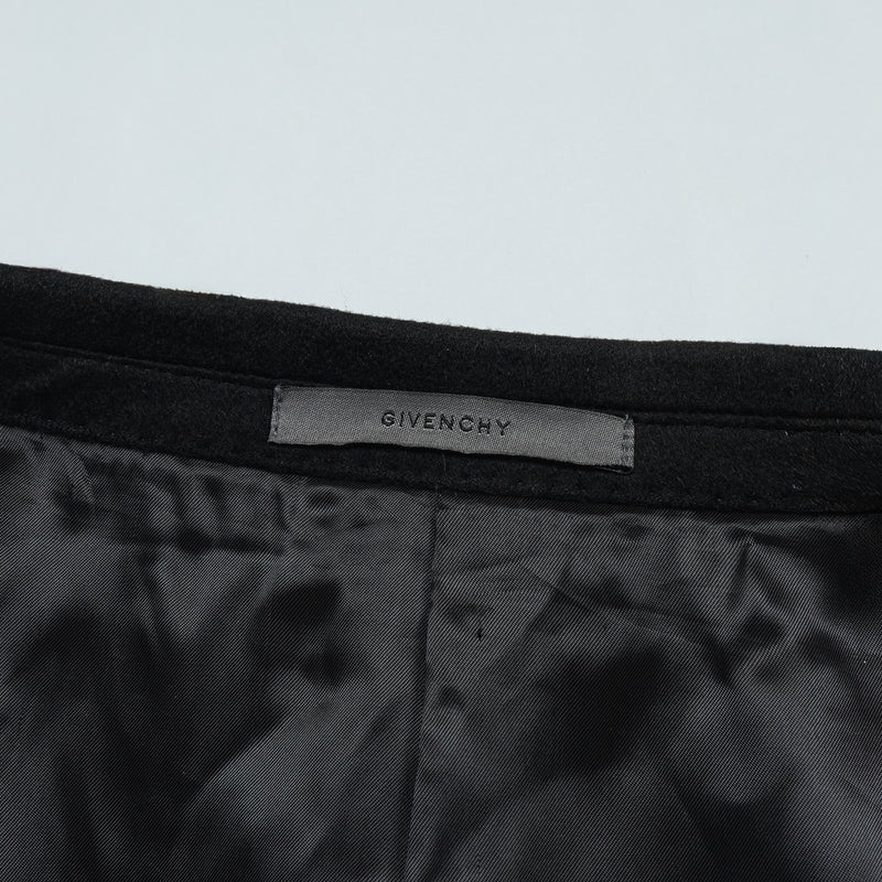 ジバンシィ カシミヤ混紡 チェスターコート ウールコート ブラック