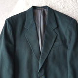 Gold Button Green Color Tailored Jacket｜Made in Italy