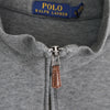 Polo Ralph Lauren 徽标刺绣半拉链灰色运动衫