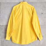 90's｜Flap Pocket Yellow Color Shirt｜Made in Italy