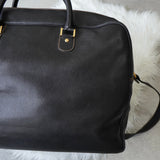 Dunhill Leather 2-Way Boston Bag in Black