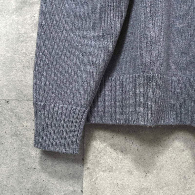 アミパリ アミ パリス ハートロゴ タートルネック ニット グレー