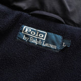 ポロ ラルフローレン ポニーロゴ フリース裏地 中綿 ブルゾン ネイビー