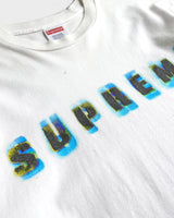 Stencil Tee シュプリーム ロゴ Tシャツ ホワイト