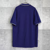 Prada 橡胶徽标海军蓝短袖 Polo 衫