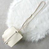Jil Sander 灰白色软皮单肩包