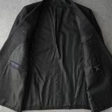 バーバリー ヴィンテージ ホースロゴ ボタン モヘア混紡 ダブル テーラドジャケット グレー