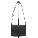 イヴ サンローラン YSLロゴ レザー ショルダーバッグ ブラック