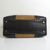 ロエベ アマソナ28 スエード / レザー ハンドバッグ ベージュ / ブラウン