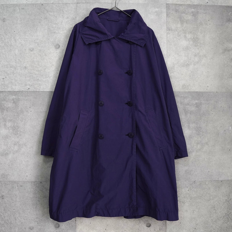 ミー イッセイミヤケ アーカイブ ナイロン トレンチコート レディース パープル
