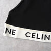 Celine logo tube top in black, unused with tags
