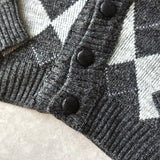 Argyle Pattern Cardigan