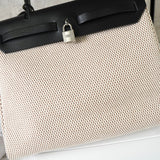 エルメス エールバッグPM トワルアッシュ 2way ハンドバッグ ショルダー ベージュ / ブラック □H刻